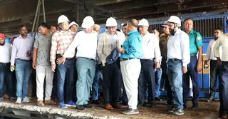 পাবনার ঈশ্বরদী ও পাকশীর বিভিন্ন রেল স্থাপনা পরিদর্শনে রেল সচিব